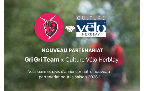 📣 Annonce partenariat – Culture Vélo Herblay x Gri Gri Team